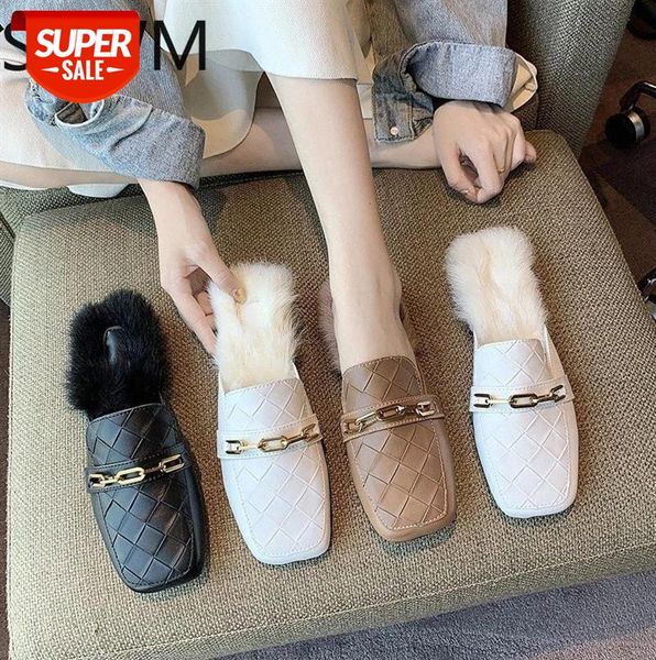 luxury design women mules slipper fur plush chain slip-on outdoor sandal causal low heel slides shoes autumn winter #pq3k, Black
luxury design women mules slipper fur plush chain slip-on outdoor sandal causal low heel slides shoes autumn winter #pq3k, Black
