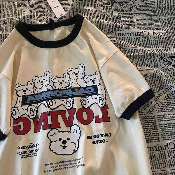 cotton 2022 american t-shirt vinatge loose men women couples casual western all-match preppy short-sleeved streetwear g1217, White;black
cotton 2022 american t-shirt vinatge loose men women couples casual western all-match preppy short-sleeved streetwear g1217, White;black