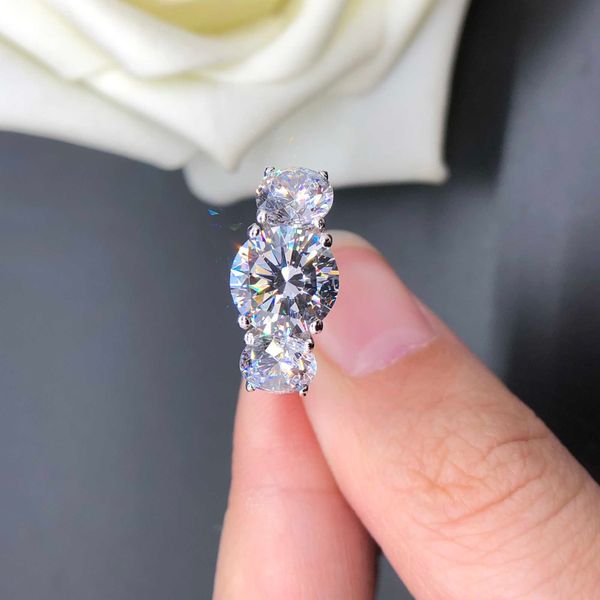 au585 three stones 4ct(2+1x2) diamond ring solid 14k white gold ring gift for her valentine's day jewelry, Golden;silver
au585 three stones 4ct(2+1x2) diamond ring solid 14k white gold ring gift for her valentine's day jewelry, Golden;silver