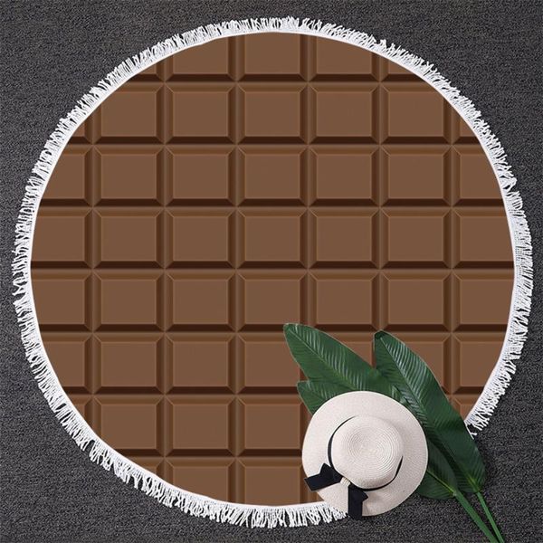 towel blessliving chocolate bar round beach for kids funny large picnic mat 3d realistic tapestry with tassel blanket
towel blessliving chocolate bar round beach for kids funny large picnic mat 3d realistic tapestry with tassel blanket