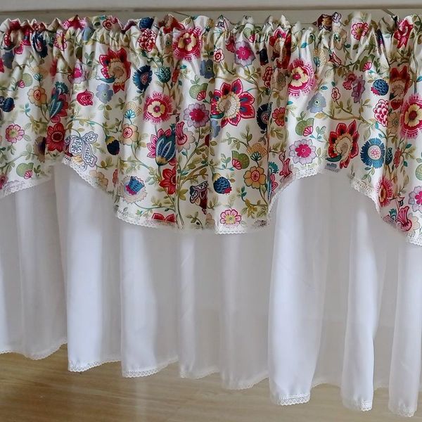 curtain & drapes country style colored printed cotton splice white lac gauze semi-curtain kitchen/bathroom decorative partition
curtain & drapes country style colored printed cotton splice white lac gauze semi-curtain kitchen/bathroom decorative partition