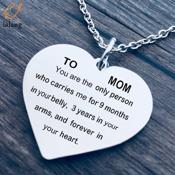 to my mom lettering necklace mother's day gift for clavicle chain heart pendant jewelry women necklaces, Silver
to my mom lettering necklace mother's day gift for clavicle chain heart pendant jewelry women necklaces, Silver