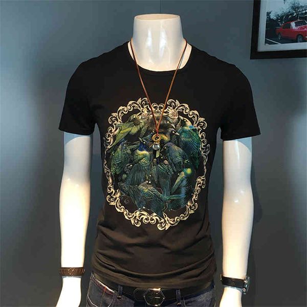 t shirts summer cotton breathable t-shirt printed street short sleeve men's, White;black
t shirts summer cotton breathable t-shirt printed street short sleeve men's, White;black