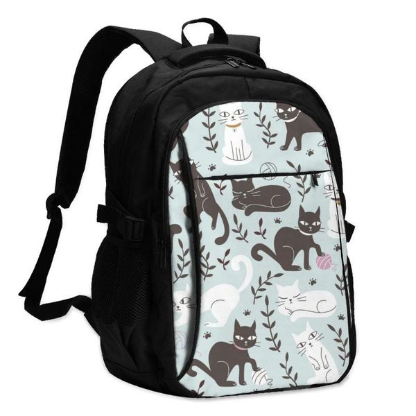 backpack bags school for boy girl teenagercats in doodle usb charge computer lapback pack
backpack bags school for boy girl teenagercats in doodle usb charge computer lapback pack