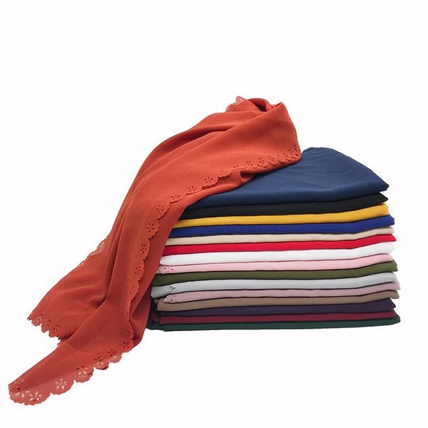 scarves chiffon laser cut flowers scarf fashion plain solid muslim women hijab lady's wrap shawls, Blue;gray
scarves chiffon laser cut flowers scarf fashion plain solid muslim women hijab lady's wrap shawls, Blue;gray