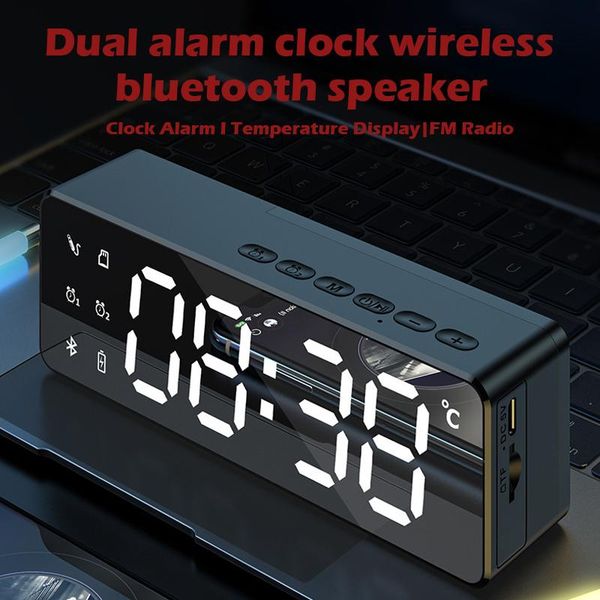 other clocks & accessories wireless bluetooth speaker fm radio sound box deskalarm clock subwoofer music player tf card bass boom for xi
other clocks & accessories wireless bluetooth speaker fm radio sound box deskalarm clock subwoofer music player tf card bass boom for xi