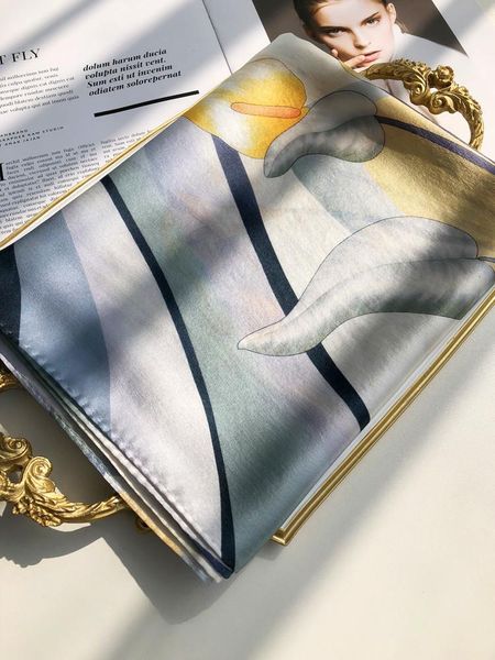scarves fahsion shawls wraps neck scarf 100% pure silk for women 2021 luxury print echarpe femme long natural bufanda, Blue;gray
scarves fahsion shawls wraps neck scarf 100% pure silk for women 2021 luxury print echarpe femme long natural bufanda, Blue;gray