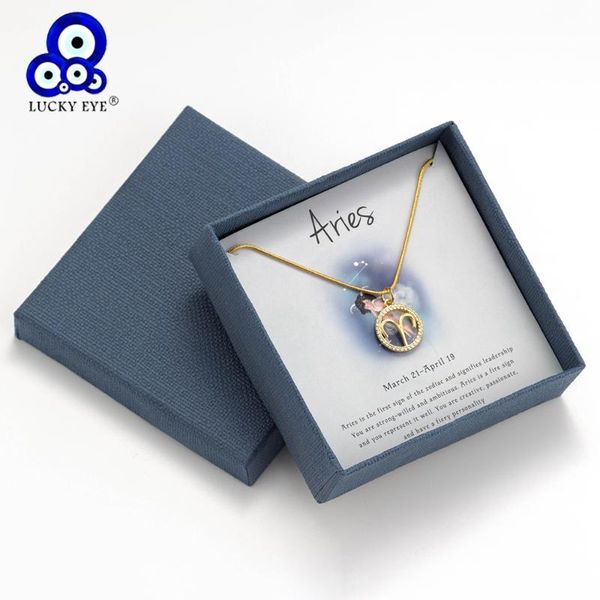 pendant necklaces lucky eye 12 constellation choker necklace copper micro zircon wish card with box for women men gifts cn218, Silver
pendant necklaces lucky eye 12 constellation choker necklace copper micro zircon wish card with box for women men gifts cn218, Silver