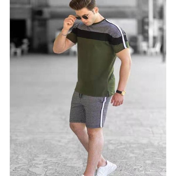 three color matching men's casual suits, short-sleeved trousers, comfortable and cool, fashionable fit, daily outing, street style, Gray
three color matching men's casual suits, short-sleeved trousers, comfortable and cool, fashionable fit, daily outing, street style, Gray
