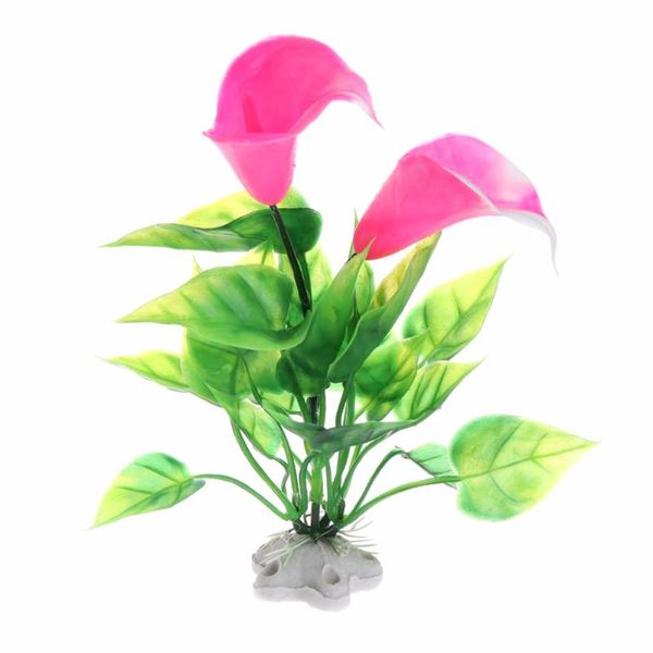 decorations aquatic plants fish tank aquarium decor plastic artificial pink white&purple plant ceramic base ornaments grass c42
decorations aquatic plants fish tank aquarium decor plastic artificial pink white&purple plant ceramic base ornaments grass c42
