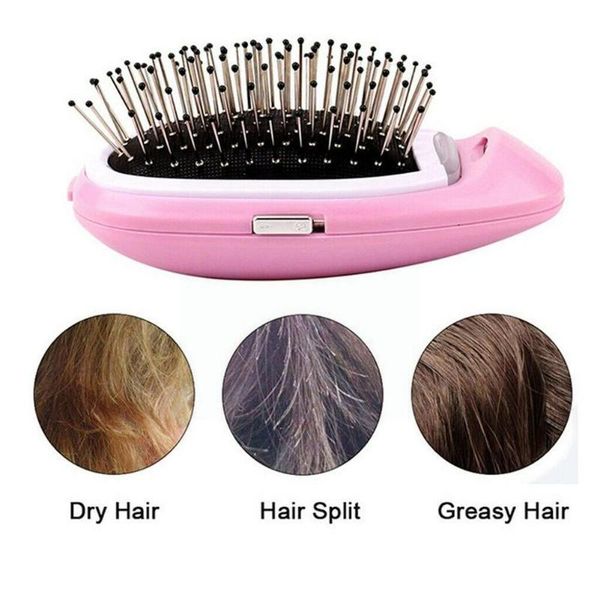 hair brushes 1pc negative ion massage comb portable dry battery hairdressing shunfa p1v2, Silver
hair brushes 1pc negative ion massage comb portable dry battery hairdressing shunfa p1v2, Silver