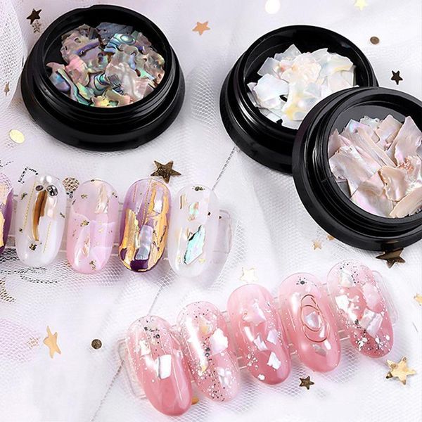 irregular shell fragment nail art decorations natural dyeing abalone debris diy decoration paillette manicure 1box1, Silver;gold 
irregular shell fragment nail art decorations natural dyeing abalone debris diy decoration paillette manicure 1box1, Silver;gold