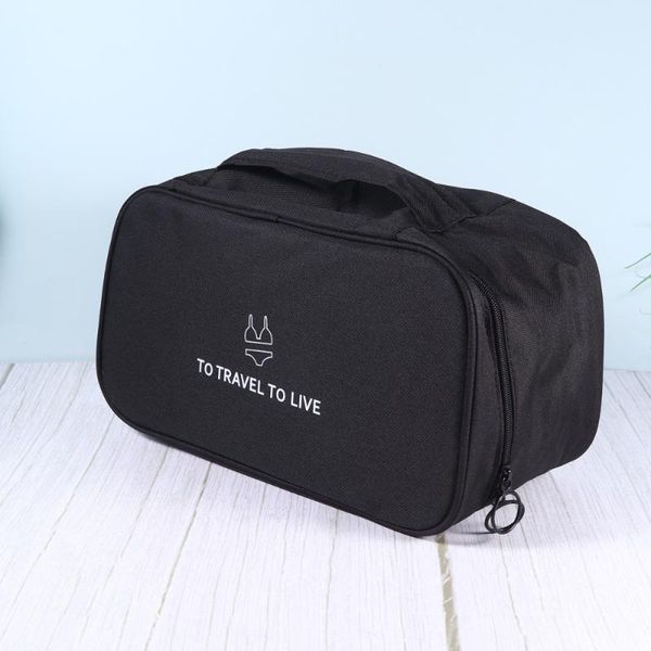 storage bags 1pc household bag pouch underwear briefs travel for (black)