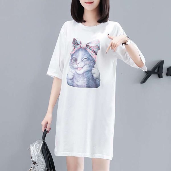 summer casual dress dresses women's korean medium length loose fashion bf style cat print t-shirt skirt, Black;gray
summer casual dress dresses women's korean medium length loose fashion bf style cat print t-shirt skirt, Black;gray