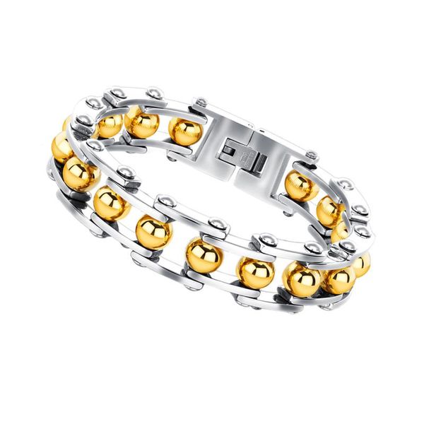 link, chain men punk rock stainless steel link bracelets & bangles men's cuff wristband motorcycle bicycle jewelry, Black
link, chain men punk rock stainless steel link bracelets & bangles men's cuff wristband motorcycle bicycle jewelry, Black