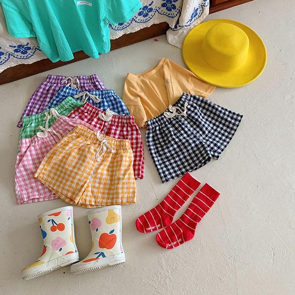 shorts summer korean children's wear boys and girls plaid version of the opening pants, Black
shorts summer korean children's wear boys and girls plaid version of the opening pants, Black