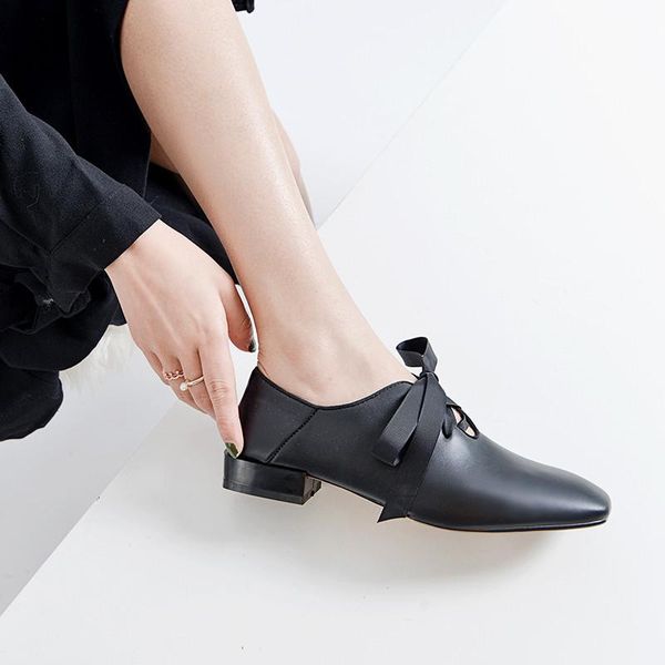 autumn low chunky heel pumps genuine leather square toe butterfly-knot womens shoes large size loafers dress, Black
autumn low chunky heel pumps genuine leather square toe butterfly-knot womens shoes large size loafers dress, Black