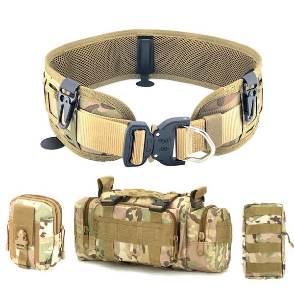 tactical belt molle war battle military nylon girdle adjustable swat army waistband support removable cs working hunting waist, Black;gray
tactical belt molle war battle military nylon girdle adjustable swat army waistband support removable cs working hunting waist, Black;gray
