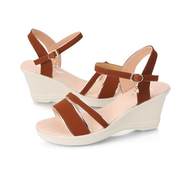 sandals summer women ankle strap wedge ladies platform peep toe high heels suede leather rhinestone decorative shoes size 35-41, Black
sandals summer women ankle strap wedge ladies platform peep toe high heels suede leather rhinestone decorative shoes size 35-41, Black