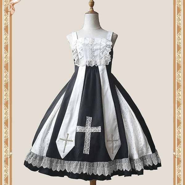 casual dresses the cross ~ gothic lolita jsk dress midi party by infanta, Black;gray
casual dresses the cross ~ gothic lolita jsk dress midi party by infanta, Black;gray