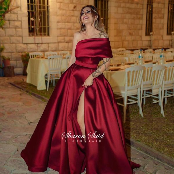 party dresses arabic burgundy one shoulder evening dress long sleeve dubai formal gowns women wedding engagement beaded high slit prom, White;black
party dresses arabic burgundy one shoulder evening dress long sleeve dubai formal gowns women wedding engagement beaded high slit prom, White;black