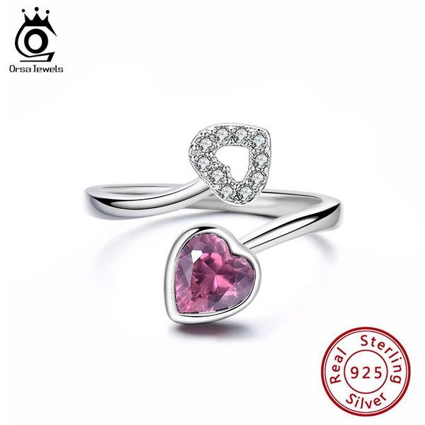 cluster rings orsa jewels heart shape purple crystal finger ring for women adjustable 925 sterling silver with zircon jewelry 2021 trend swr, Golden;silver
cluster rings orsa jewels heart shape purple crystal finger ring for women adjustable 925 sterling silver with zircon jewelry 2021 trend swr, Golden;silver