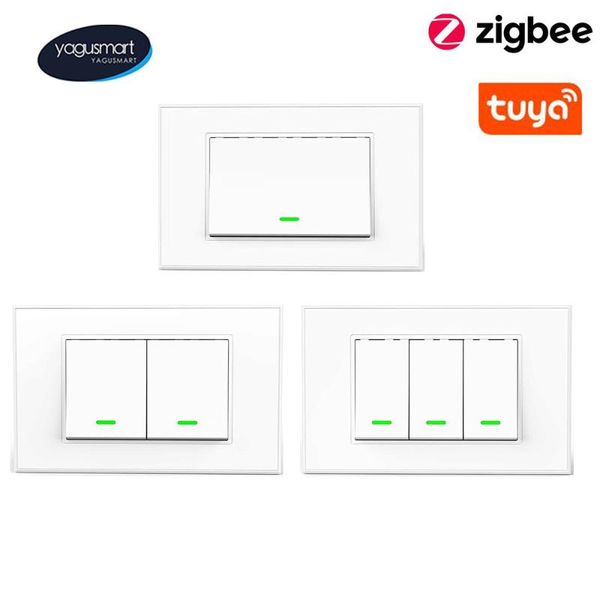 smart home control yagusmart tuya zigbee switch push button 1 2 3 gangs no neutral required app alexa google voice
smart home control yagusmart tuya zigbee switch push button 1 2 3 gangs no neutral required app alexa google voice