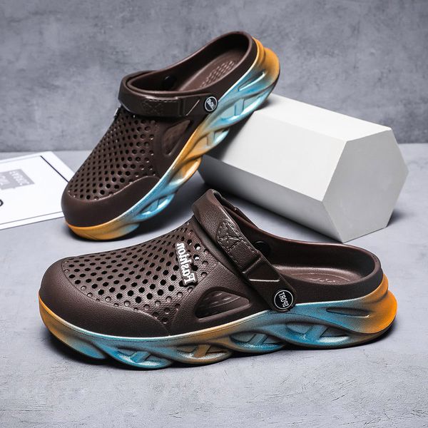 qaulity men women trainer sport size cross-border summer slippers thick-soled beach shoes couple hole shoe outdoor baotou sandals code:25ll-, Black
qaulity men women trainer sport size cross-border summer slippers thick-soled beach shoes couple hole shoe outdoor baotou sandals code:25ll-, Black