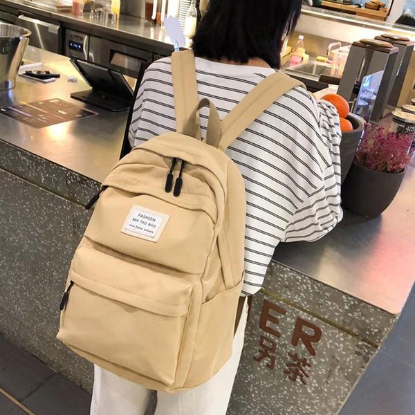 outdoor bags women's backpack solid color mochilas nylon shoulder bag suitable for girls school rucksack
outdoor bags women's backpack solid color mochilas nylon shoulder bag suitable for girls school rucksack
