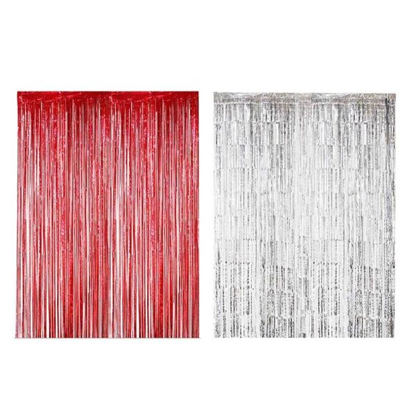 party decoration 2pcs 1x3m thick rain silk curtain,wedding background wall curtain,tassel flower-red & silver
party decoration 2pcs 1x3m thick rain silk curtain,wedding background wall curtain,tassel flower-red & silver