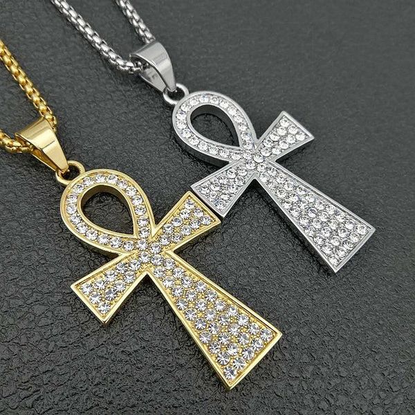 hop arrival zircon religion egyptian ankh crucifix pendant&necklace gold color stainless steel symbol of life cross pendant necklaces, Silver
hop arrival zircon religion egyptian ankh crucifix pendant&necklace gold color stainless steel symbol of life cross pendant necklaces, Silver