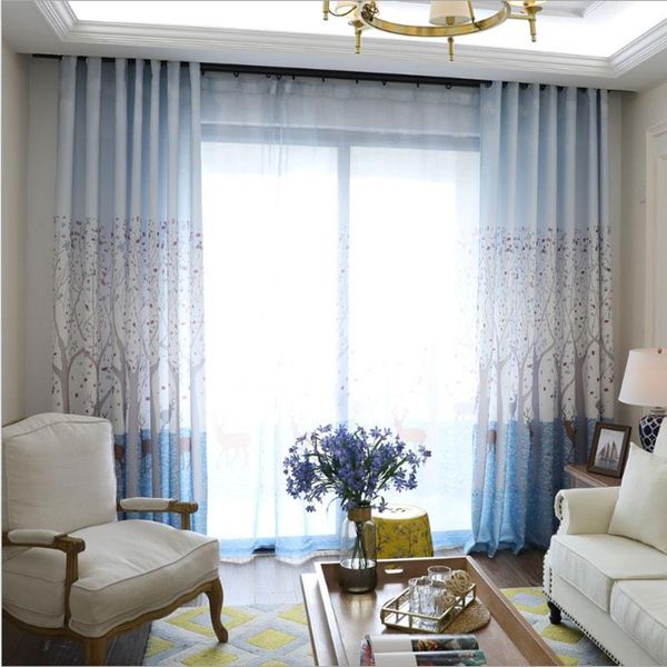 curtain & drapes blue half shaded deer big tree print cartoon boy girl bedroom tulle living room can be customized other sizes
curtain & drapes blue half shaded deer big tree print cartoon boy girl bedroom tulle living room can be customized other sizes