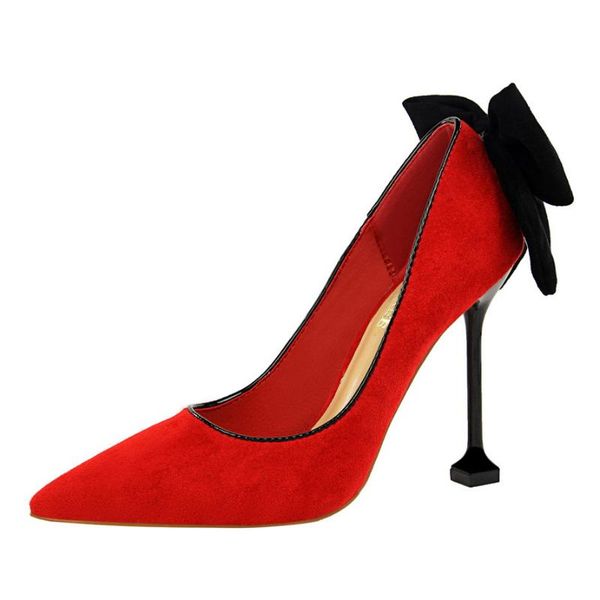 dress shoes korean fashion thin high heels shallow mouth pointed bow wedding bride, Black
dress shoes korean fashion thin high heels shallow mouth pointed bow wedding bride, Black