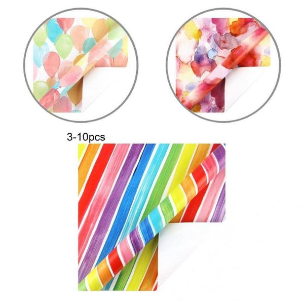 wall stickers 10pcs/set great multi-color present gift wrap roll easy to cut wrapping paper rainbow color print for christmas
wall stickers 10pcs/set great multi-color present gift wrap roll easy to cut wrapping paper rainbow color print for christmas