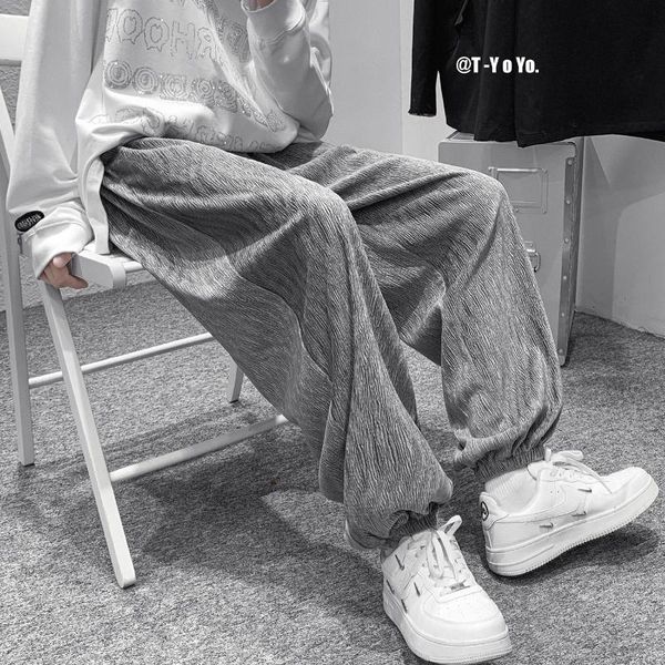 men's pants four seasons hong kong style trendy loose casual sports sweatpants, Black
men's pants four seasons hong kong style trendy loose casual sports sweatpants, Black