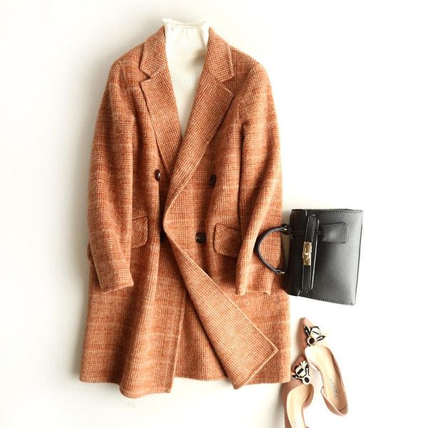 women's wool & blends kmetram real coat female jacket woman spring 2021 alpaca woolen coats and jackets women trench abrigo mujer my263, Black
women's wool & blends kmetram real coat female jacket woman spring 2021 alpaca woolen coats and jackets women trench abrigo mujer my263, Black