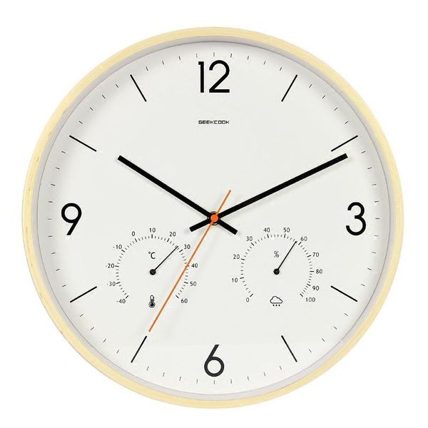 inches wooden wall clock mechanism modern watches home decor living room with temperature humidity meter quartz clocks
inches wooden wall clock mechanism modern watches home decor living room with temperature humidity meter quartz clocks