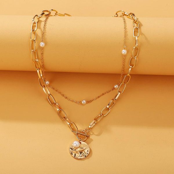 fashion kpop round charm pendant necklaces for women vintage coin gold color chains necklace statement jewelry collier wholesale, Silver
fashion kpop round charm pendant necklaces for women vintage coin gold color chains necklace statement jewelry collier wholesale, Silver