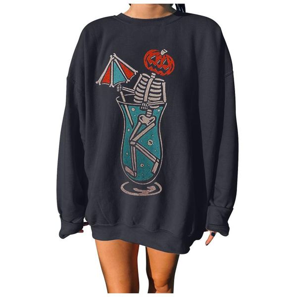 women's hoodies & sweatshirts women fun skeleton pumpkin printed long sleeves o-neck lady halloween casual woman pullover hoodie plus, Black
women's hoodies & sweatshirts women fun skeleton pumpkin printed long sleeves o-neck lady halloween casual woman pullover hoodie plus, Black