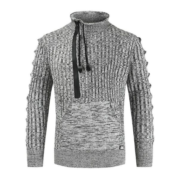 men's sweaters half-high neck drawstring sweater striped long sleeves autumn winter spliced pullover knitted plus oversize 5xl, White;black
men's sweaters half-high neck drawstring sweater striped long sleeves autumn winter spliced pullover knitted plus oversize 5xl, White;black