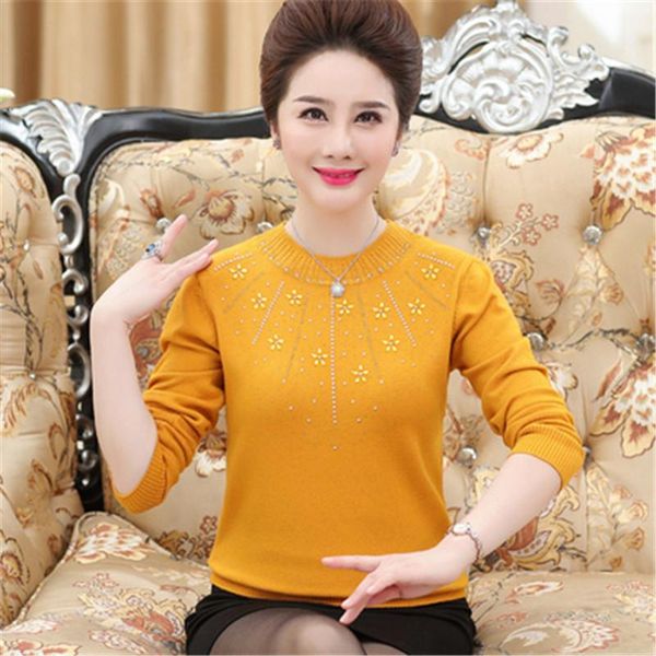 women's sweaters 2022 women pullover autumn winter sweater loose long-sleeve o-neck knitted wool basic shirt mother clothing top, White;black
women's sweaters 2022 women pullover autumn winter sweater loose long-sleeve o-neck knitted wool basic shirt mother clothing top, White;black