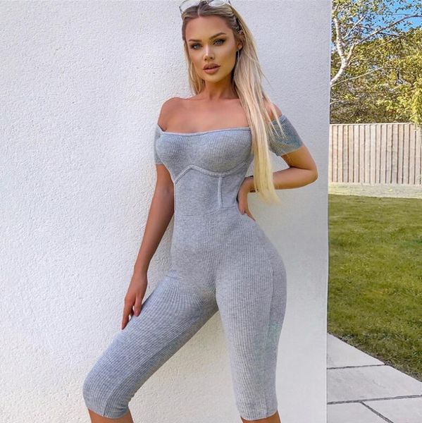 women's jumpsuits & rompers 2021 women off shoulder jumpsuit playsuit shorts one-piece short sleeve bodycon casual gray homewear, Black;white
women's jumpsuits & rompers 2021 women off shoulder jumpsuit playsuit shorts one-piece short sleeve bodycon casual gray homewear, Black;white