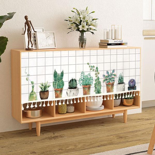decorative cartoon green plant cupboard curtain dustproof protective cover japanese short hanging window customizable & drapes
decorative cartoon green plant cupboard curtain dustproof protective cover japanese short hanging window customizable & drapes