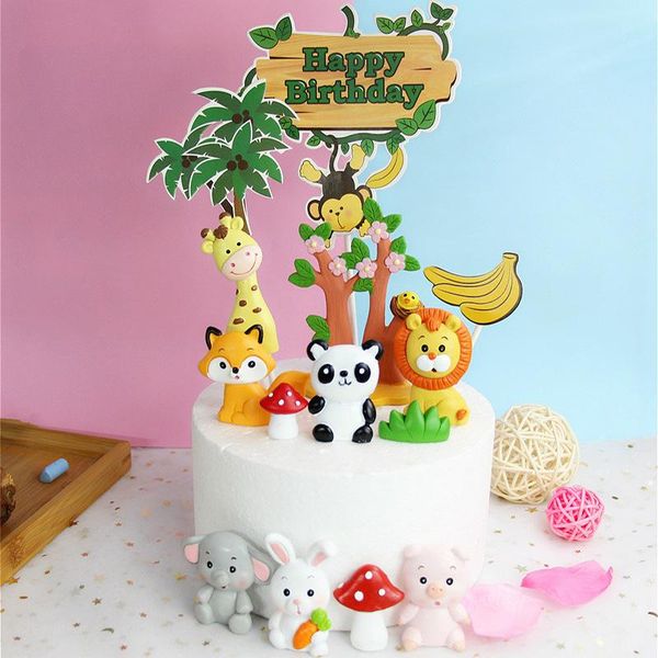 cake decoration cartoon jungle animal theme birthday party children's supplies baby shower other festive &
cake decoration cartoon jungle animal theme birthday party children's supplies baby shower other festive &