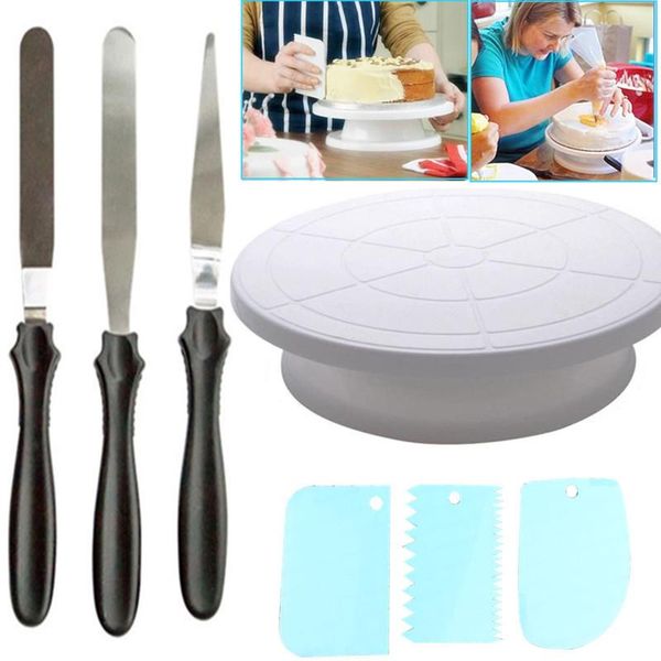baking & pastry tools 7pcs/set 10 inch plastic cake rotary table diy tool stand turntable rotating decorating
baking & pastry tools 7pcs/set 10 inch plastic cake rotary table diy tool stand turntable rotating decorating
