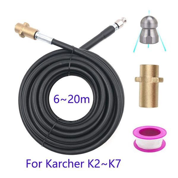 high pressure washer 6m 10m 15m 20 meters 160bar sewer drain water cleaning hose for karcher k2 k3 k4 k5 k6 k7 gun & snow foam lance
high pressure washer 6m 10m 15m 20 meters 160bar sewer drain water cleaning hose for karcher k2 k3 k4 k5 k6 k7 gun & snow foam lance