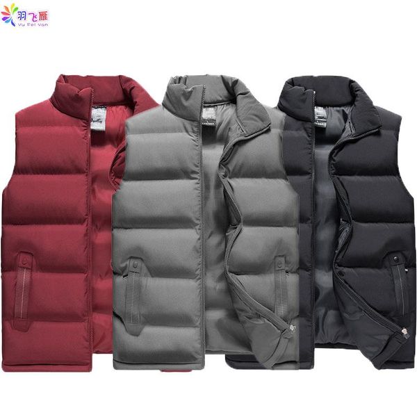 men's vests casual cotton mens vest autumn winter sleeveless solid color black big size thick jacket chalecos gilet, Black;white
men's vests casual cotton mens vest autumn winter sleeveless solid color black big size thick jacket chalecos gilet, Black;white