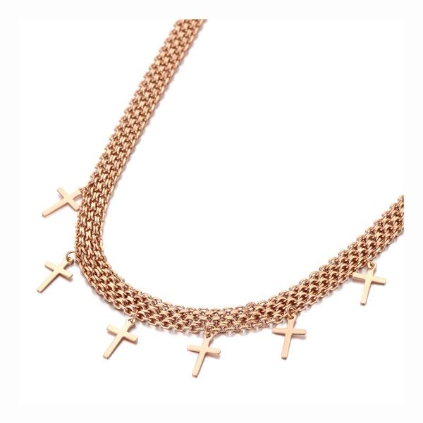 chokers titanium stainless steel 6pcs cross charm pendant necklaces trendy chain choker necklace for women collier n20123, Golden;silver
chokers titanium stainless steel 6pcs cross charm pendant necklaces trendy chain choker necklace for women collier n20123, Golden;silver