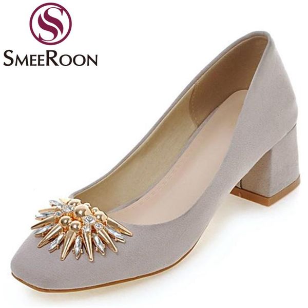 dress shoes smeeroon rhinestone sweet princess style med thick heels woman square toe autumn fashion concise women's pumps big size, Black
dress shoes smeeroon rhinestone sweet princess style med thick heels woman square toe autumn fashion concise women's pumps big size, Black