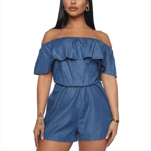 Imitation Jeans Solid Color Women Rompers Off Shoulder Ruffles Collar Short Sleeve Bodysuit Casual Jumpsuits For, Black;white
Imitation Jeans Solid Color Women Rompers Off Shoulder Ruffles Collar Short Sleeve Bodysuit Casual Jumpsuits For, Black;white